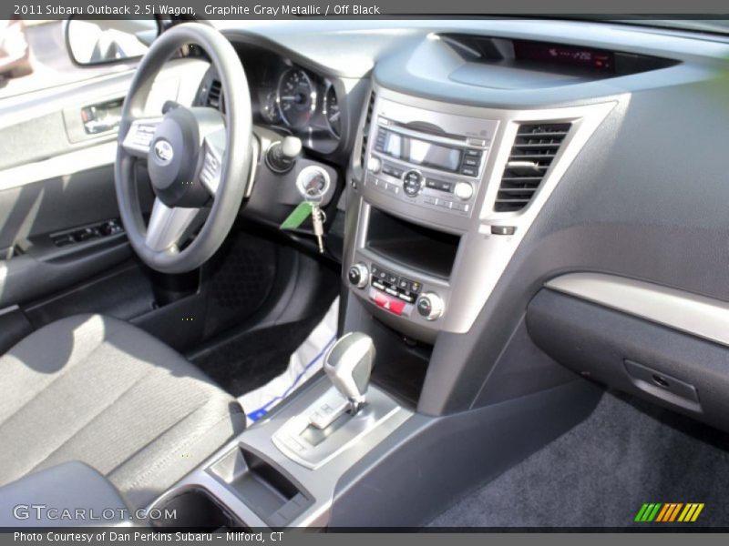 Graphite Gray Metallic / Off Black 2011 Subaru Outback 2.5i Wagon