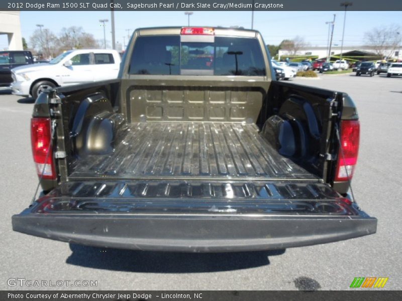 Sagebrush Pearl / Dark Slate Gray/Medium Graystone 2012 Dodge Ram 1500 SLT Quad Cab