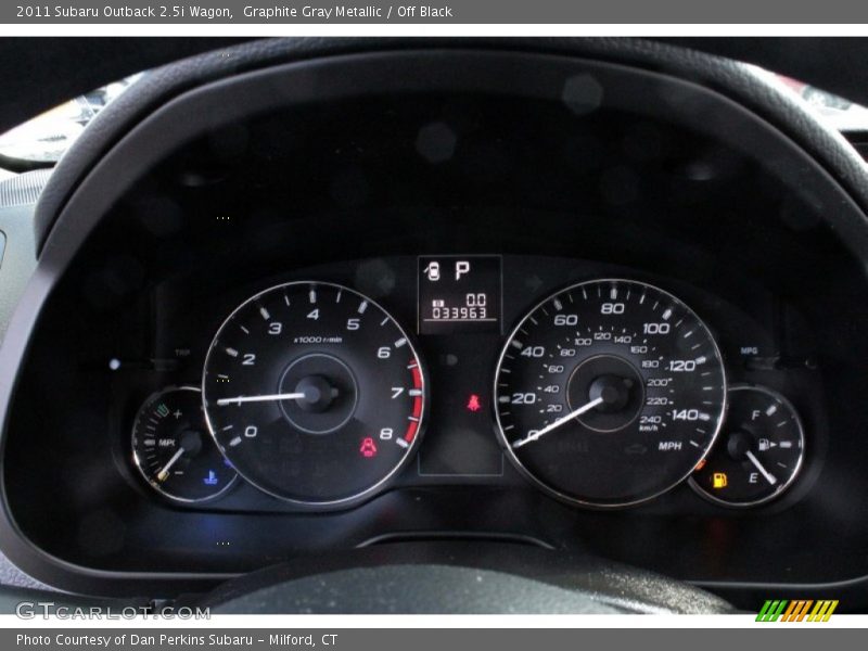 Graphite Gray Metallic / Off Black 2011 Subaru Outback 2.5i Wagon