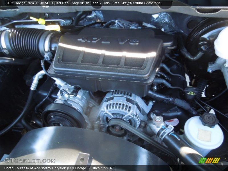 Sagebrush Pearl / Dark Slate Gray/Medium Graystone 2012 Dodge Ram 1500 SLT Quad Cab