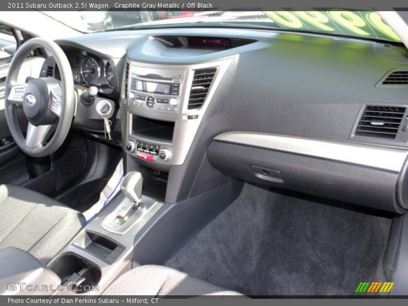 Graphite Gray Metallic / Off Black 2011 Subaru Outback 2.5i Wagon