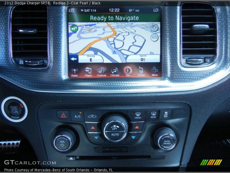 Navigation of 2012 Charger SRT8