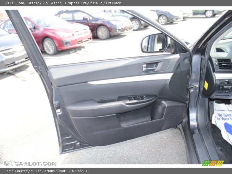Graphite Gray Metallic / Off Black 2011 Subaru Outback 2.5i Wagon