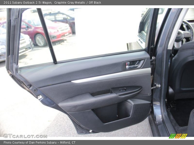 Graphite Gray Metallic / Off Black 2011 Subaru Outback 2.5i Wagon