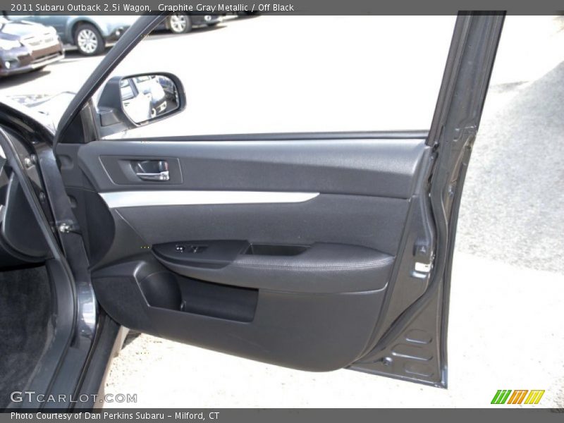 Graphite Gray Metallic / Off Black 2011 Subaru Outback 2.5i Wagon