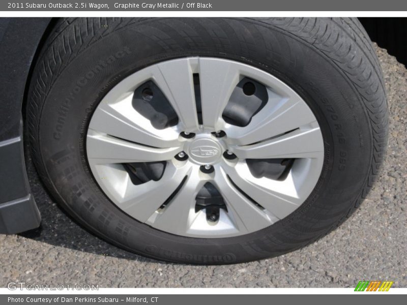 Graphite Gray Metallic / Off Black 2011 Subaru Outback 2.5i Wagon
