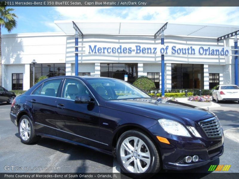 Capri Blue Metallic / Ash/Dark Grey 2011 Mercedes-Benz E 350 BlueTEC Sedan