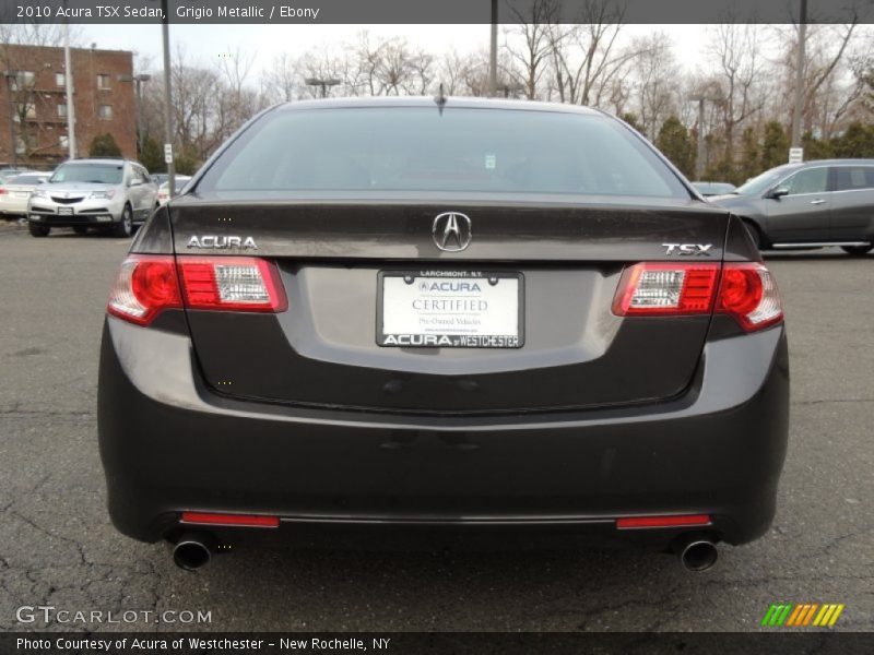 Grigio Metallic / Ebony 2010 Acura TSX Sedan