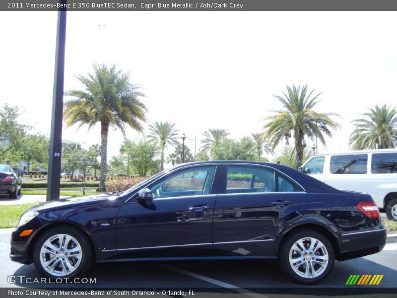 Capri Blue Metallic / Ash/Dark Grey 2011 Mercedes-Benz E 350 BlueTEC Sedan