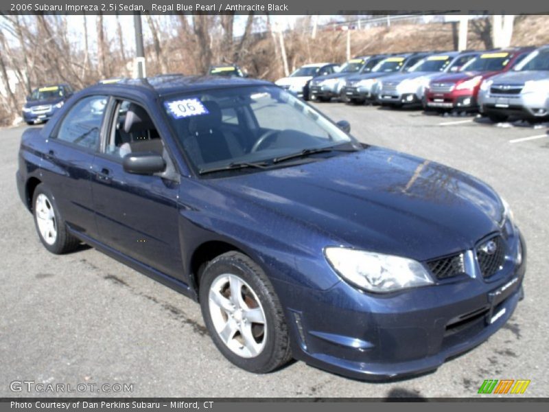 Regal Blue Pearl / Anthracite Black 2006 Subaru Impreza 2.5i Sedan