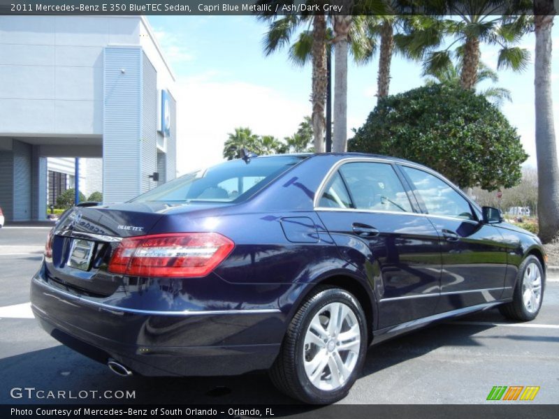 Capri Blue Metallic / Ash/Dark Grey 2011 Mercedes-Benz E 350 BlueTEC Sedan