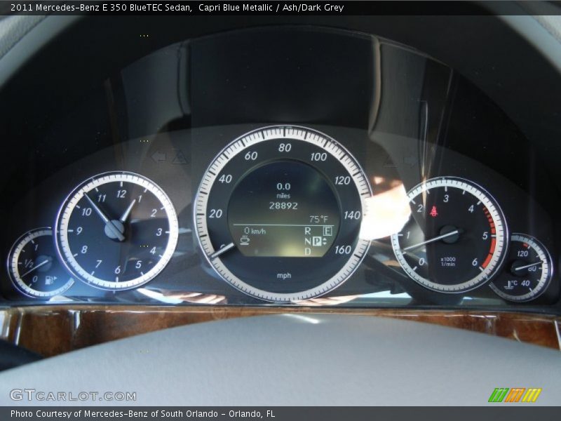  2011 E 350 BlueTEC Sedan 350 BlueTEC Sedan Gauges