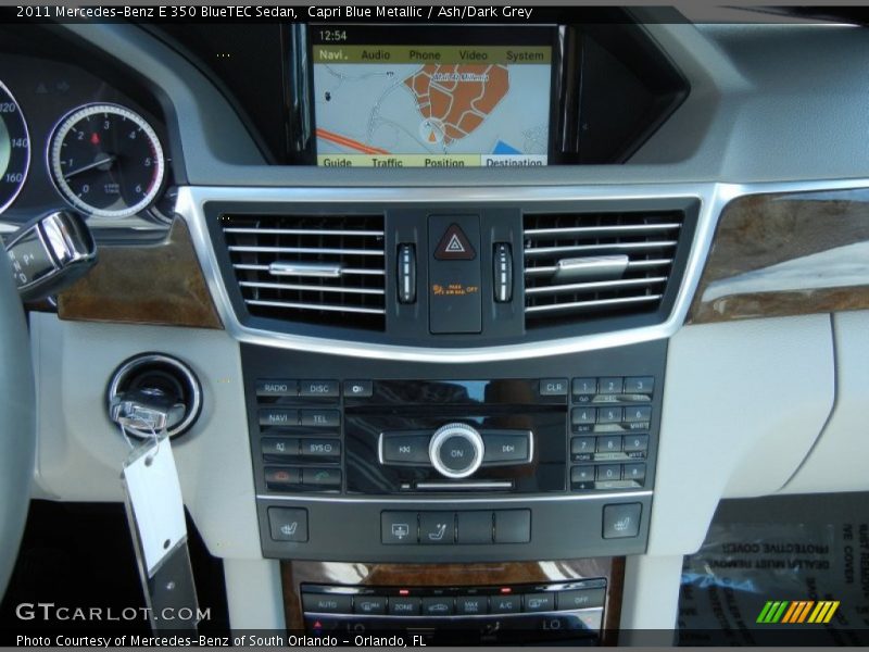 Controls of 2011 E 350 BlueTEC Sedan