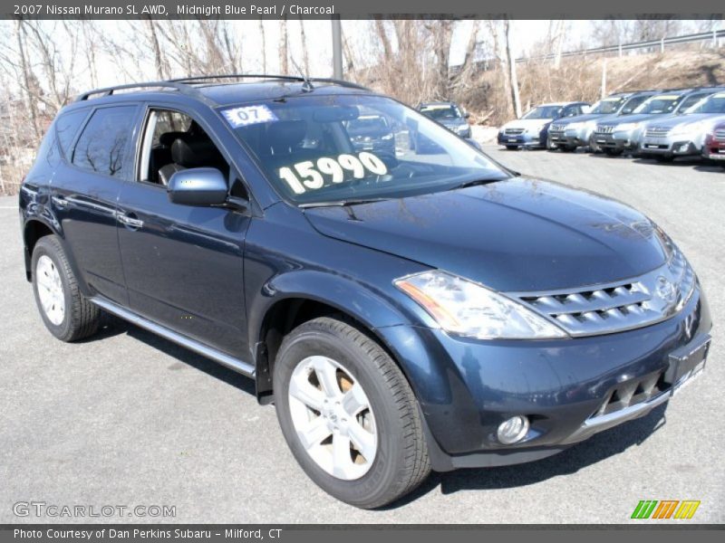 Midnight Blue Pearl / Charcoal 2007 Nissan Murano SL AWD