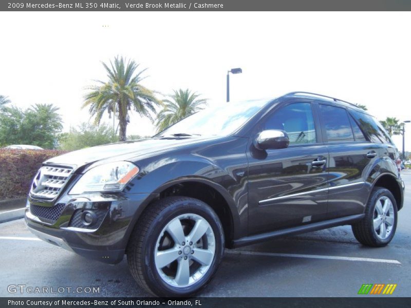 Verde Brook Metallic / Cashmere 2009 Mercedes-Benz ML 350 4Matic