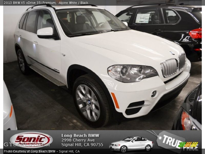 Alpine White / Black 2013 BMW X5 xDrive 35i Premium