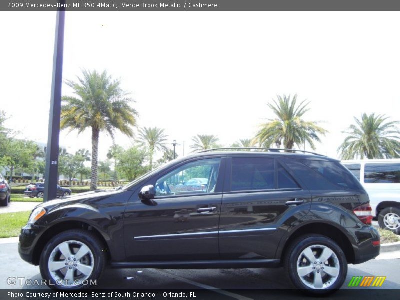 Verde Brook Metallic / Cashmere 2009 Mercedes-Benz ML 350 4Matic