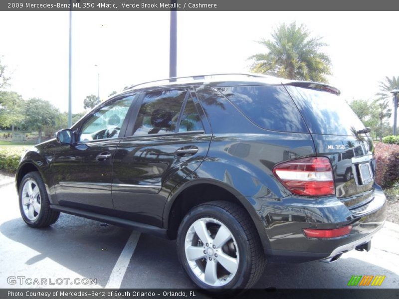 Verde Brook Metallic / Cashmere 2009 Mercedes-Benz ML 350 4Matic