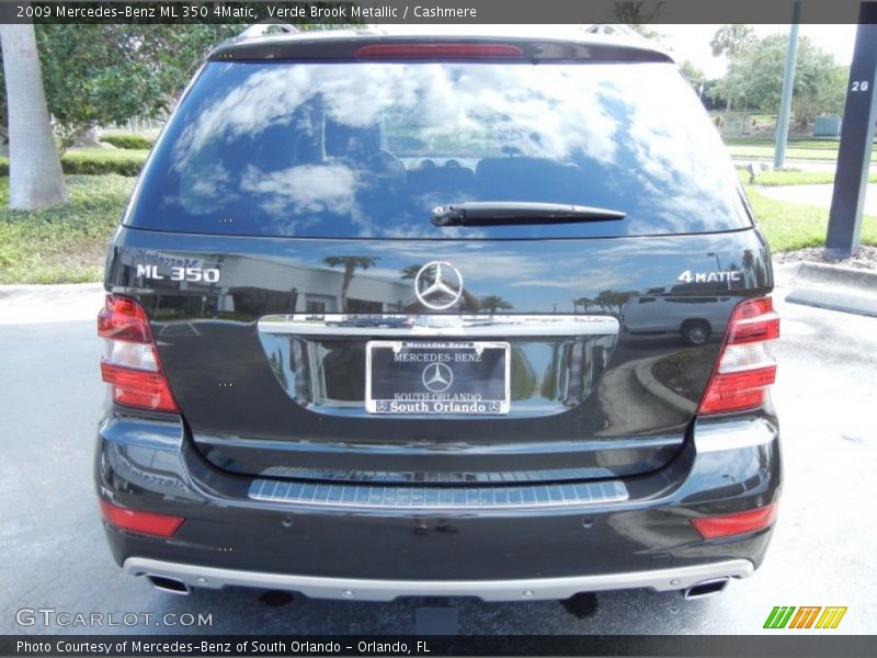 Verde Brook Metallic / Cashmere 2009 Mercedes-Benz ML 350 4Matic