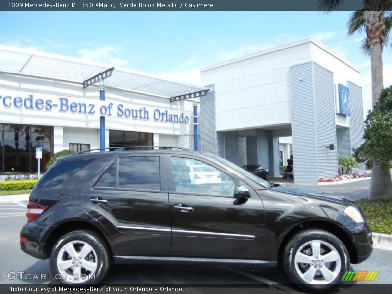 Verde Brook Metallic / Cashmere 2009 Mercedes-Benz ML 350 4Matic