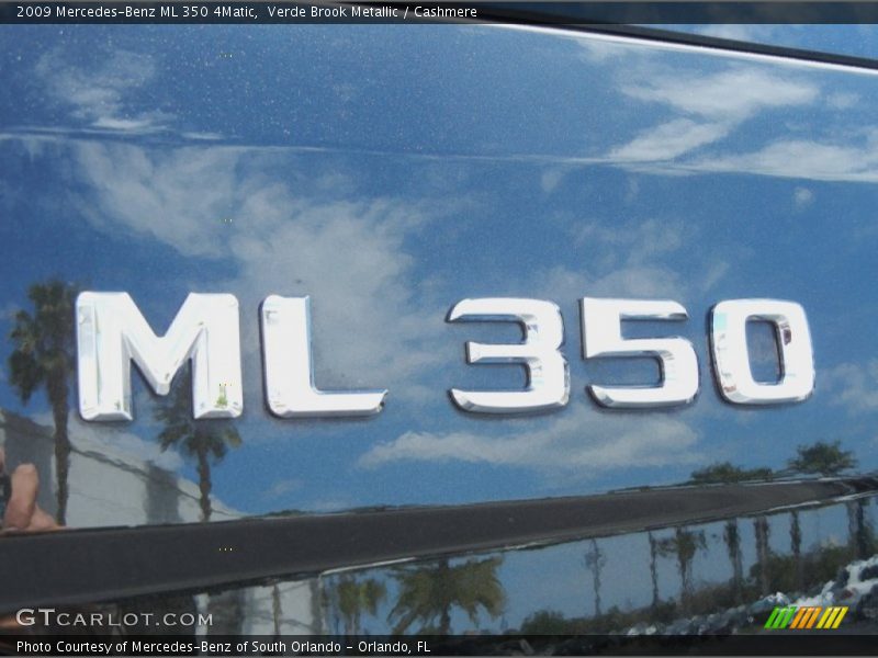 Verde Brook Metallic / Cashmere 2009 Mercedes-Benz ML 350 4Matic