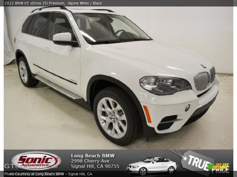 Alpine White / Black 2013 BMW X5 xDrive 35i Premium