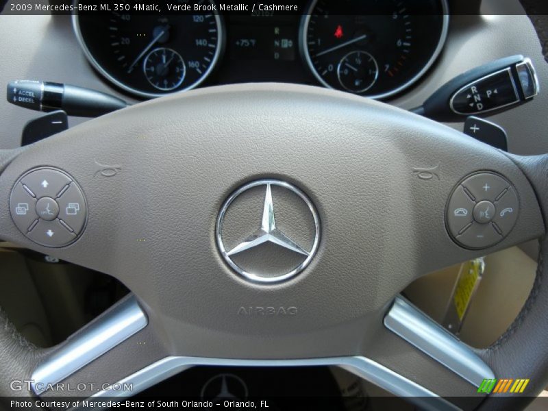 Verde Brook Metallic / Cashmere 2009 Mercedes-Benz ML 350 4Matic