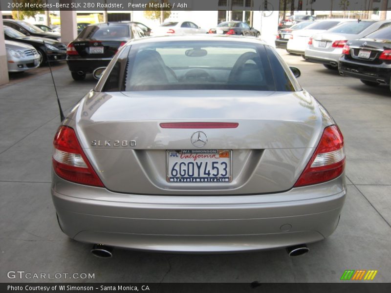 Pewter Metallic / Ash 2006 Mercedes-Benz SLK 280 Roadster