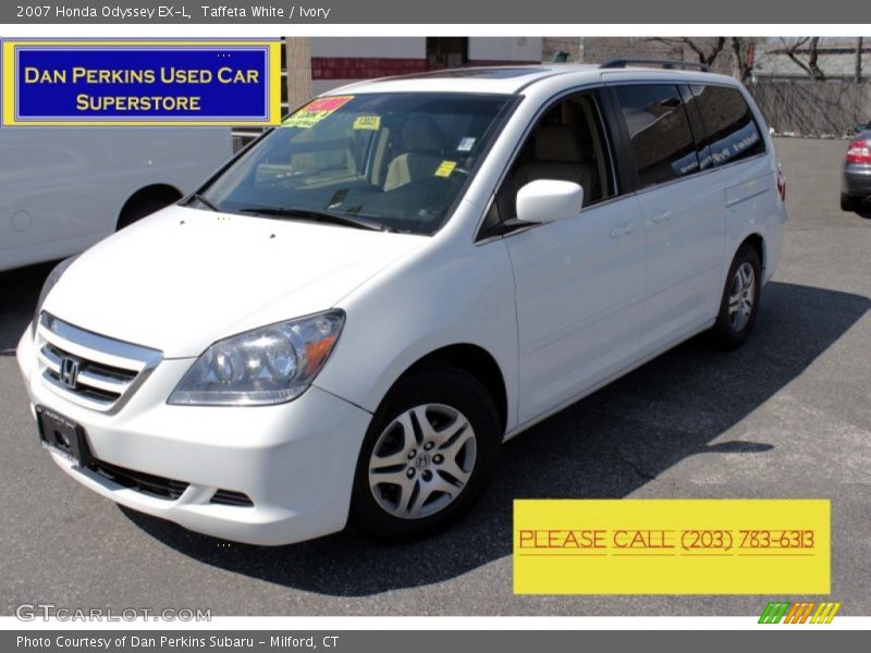Taffeta White / Ivory 2007 Honda Odyssey EX-L