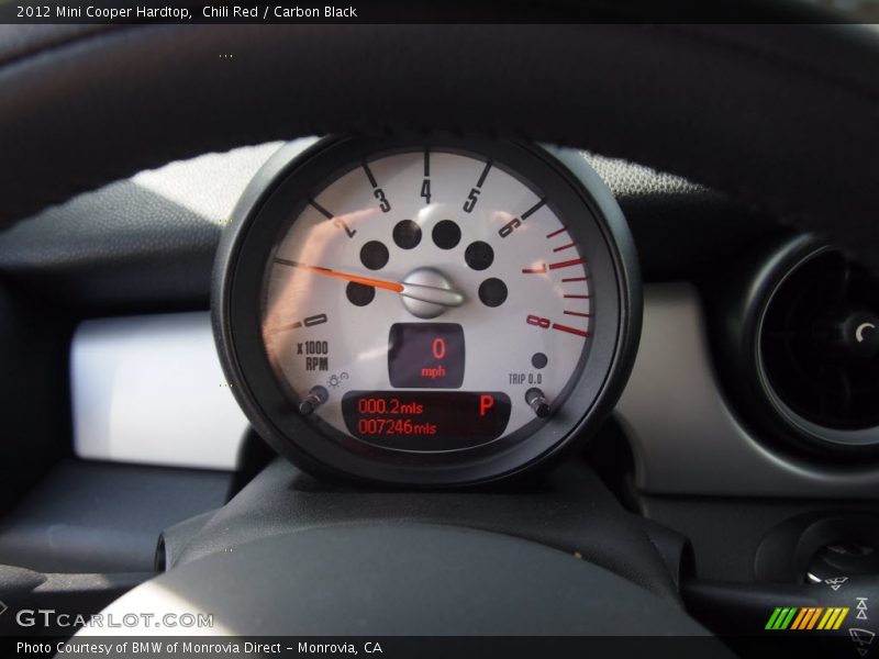 Chili Red / Carbon Black 2012 Mini Cooper Hardtop