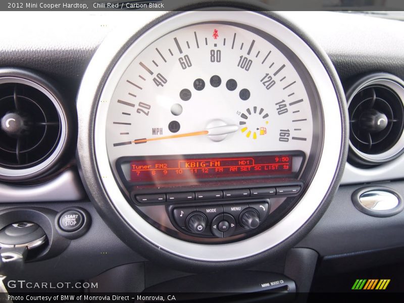 Chili Red / Carbon Black 2012 Mini Cooper Hardtop