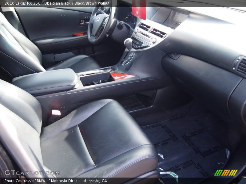 Obsidian Black / Black/Brown Walnut 2010 Lexus RX 350