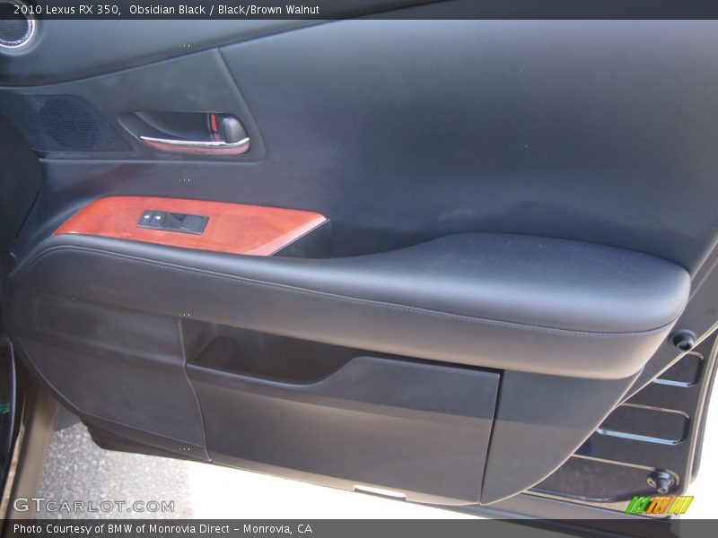 Obsidian Black / Black/Brown Walnut 2010 Lexus RX 350