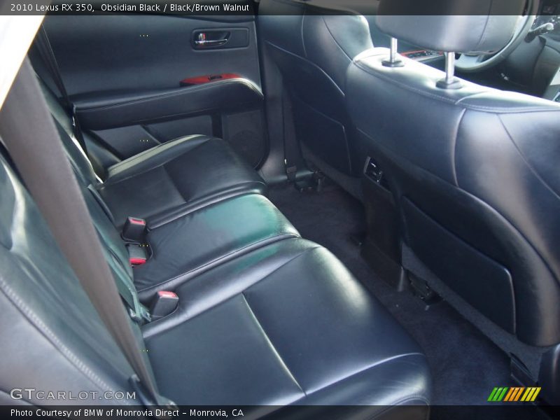 Obsidian Black / Black/Brown Walnut 2010 Lexus RX 350