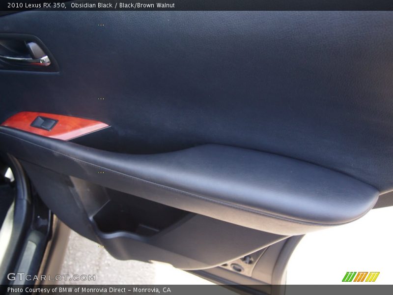 Obsidian Black / Black/Brown Walnut 2010 Lexus RX 350