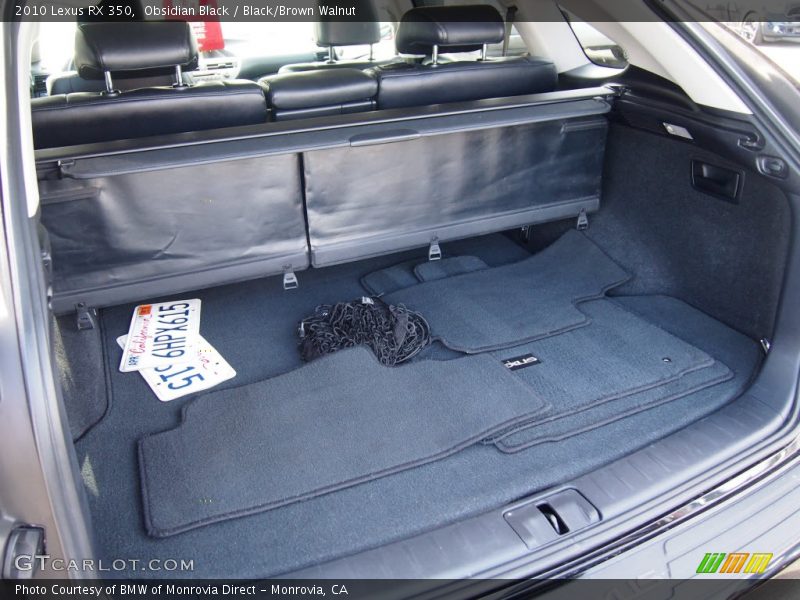Obsidian Black / Black/Brown Walnut 2010 Lexus RX 350