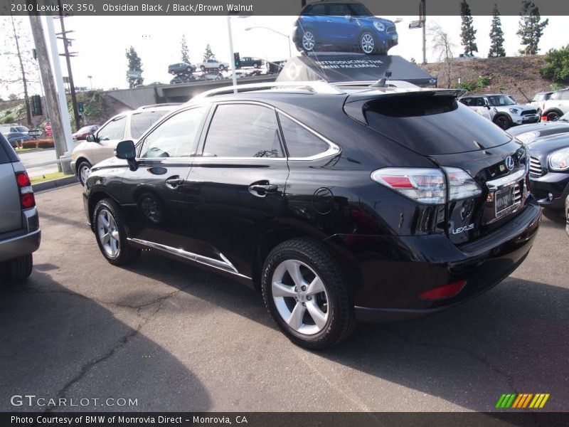 Obsidian Black / Black/Brown Walnut 2010 Lexus RX 350
