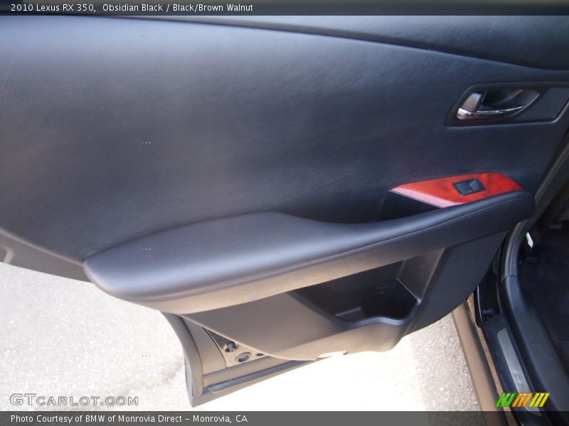 Obsidian Black / Black/Brown Walnut 2010 Lexus RX 350