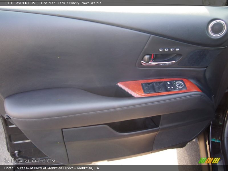 Obsidian Black / Black/Brown Walnut 2010 Lexus RX 350