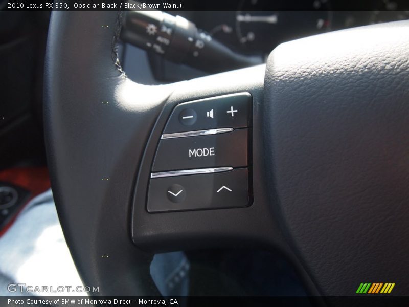 Obsidian Black / Black/Brown Walnut 2010 Lexus RX 350