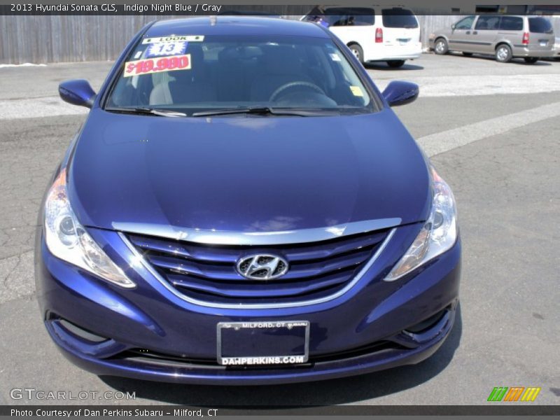 Indigo Night Blue / Gray 2013 Hyundai Sonata GLS