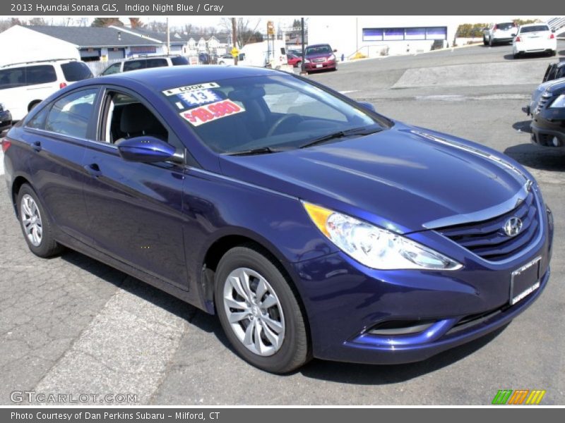 Indigo Night Blue / Gray 2013 Hyundai Sonata GLS