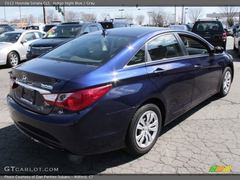 Indigo Night Blue / Gray 2013 Hyundai Sonata GLS