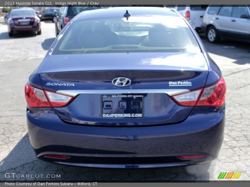 Indigo Night Blue / Gray 2013 Hyundai Sonata GLS