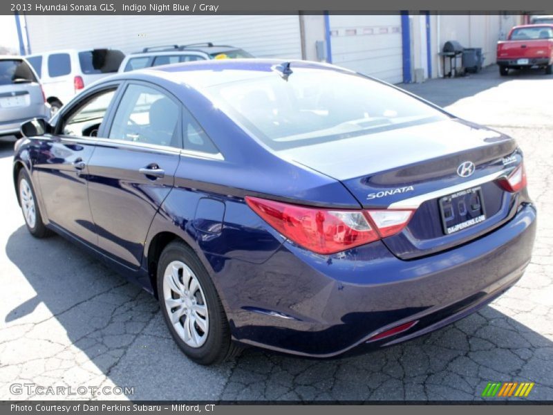 Indigo Night Blue / Gray 2013 Hyundai Sonata GLS