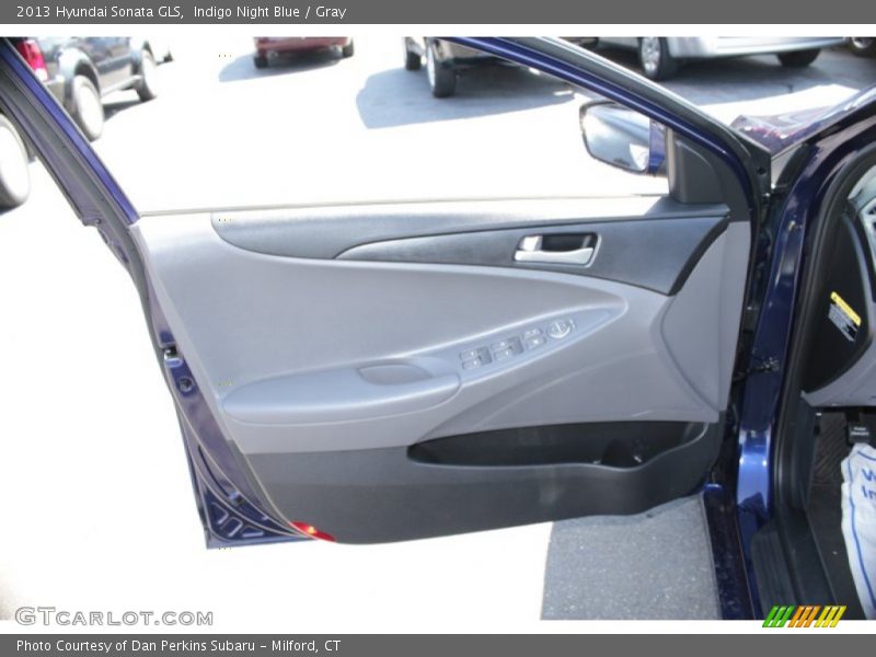 Indigo Night Blue / Gray 2013 Hyundai Sonata GLS