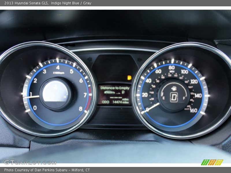 Indigo Night Blue / Gray 2013 Hyundai Sonata GLS