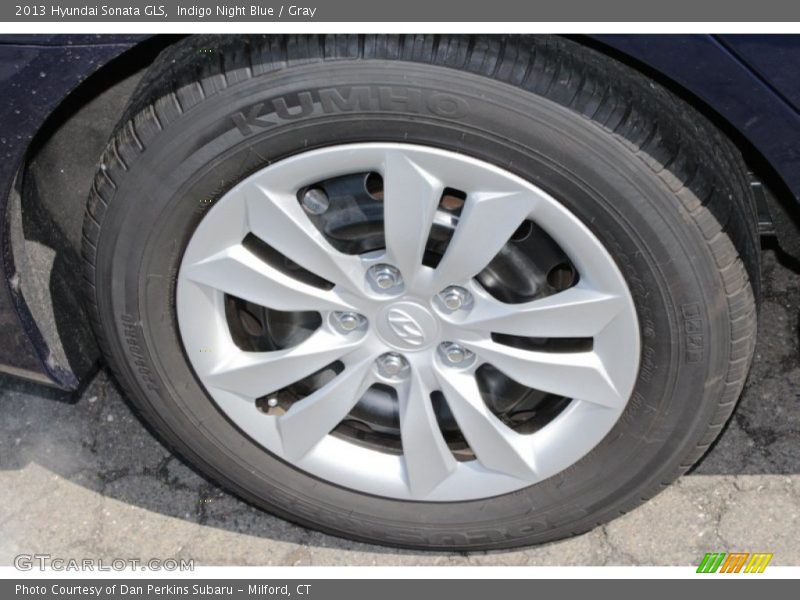 Indigo Night Blue / Gray 2013 Hyundai Sonata GLS