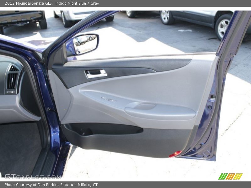 Indigo Night Blue / Gray 2013 Hyundai Sonata GLS