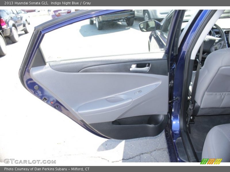 Indigo Night Blue / Gray 2013 Hyundai Sonata GLS
